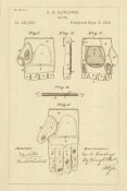 Department of the Interior. Patent Office. - Vintage Patent Illustrations: Baseball Glove, 1885