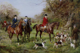 Heywood Hardy - Going To Cover (Man With Red Jacket)