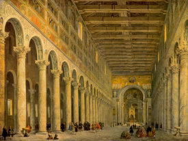 Giovanni Paolo Pannini - Interior of the Church of San Paolo Fuori Le Mura,
