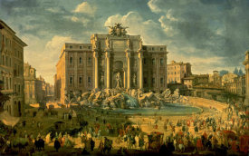 Giovanni Paolo Pannini - The Trevi Fountain in Rome