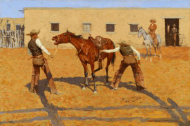 Frederic Remington - His First Lesson