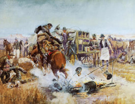 Charles M. Russell - Bronc to Breakfast