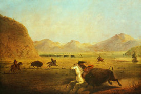 Alfred J. Miller - Buffalo Hunt