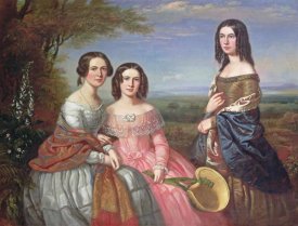 William Baker - A Group Portrait of Three Girls