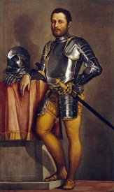 Paolo Caliari - Portrait of a Gentleman Wearing Half-Armour