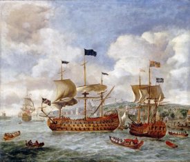 Jan Griffier - Queen Anne's Visit To Greenwich