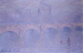 Claude Monet - Waterloo Bridge, Misty Sunshine