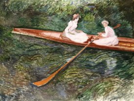 Claude Monet - The Pink Rowing Boat