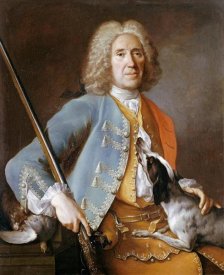 Jean-Baptiste Oudry - Sportsman Holding a Gun With a Hound