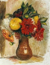 Pierre-Auguste Renoir - Bouquet De Fleurs Au Pichet De Terre