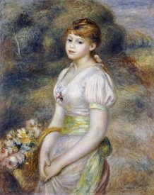 Pierre-Auguste Renoir - Young Girl With a Basket of Flowers
