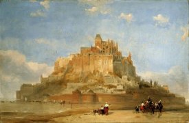 David Roberts - Mont St Michel From The Sands