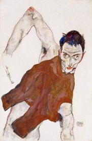 Egon Schiele - Self Portrait In a Jerkin