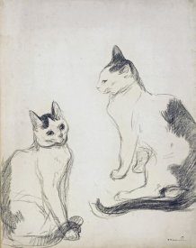 Theophile Steinlen - The Two Cats