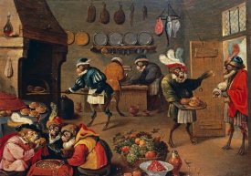 David Teniers II - Les Singes Cuisiniers. The Monkey's Cooks
