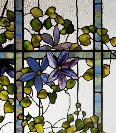 Tiffany Studios - Detail of a Clematis