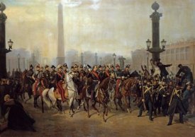 Victor Philippe Auguste - Napoleon With Staff In Place De La Concorde, Paris