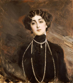 Giovanni Boldini - Portrait of Lina Cavalieri