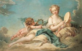 Francois Boucher - Clio, The Muse of History and Song