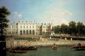 Giovanni Antonio Canal - Old Somerset House From The River Thames, London