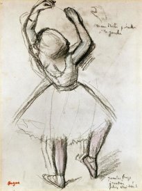 Edgar Degas - Backview of a Dancer