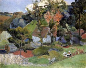 Paul Gauguin - Landscape at Pont Aven