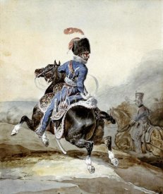 Theodore Gericault - Officier D'Artillerie Galopant a Gauche