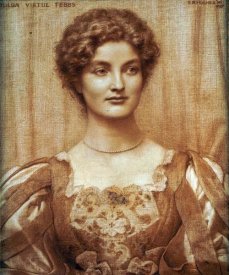 Edward Robert Hughes - Portrait of Hilda Virtue Tebbs