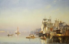 Carl Neumann - Fishing Boats and Barges On The Thames