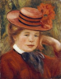 Pierre-Auguste Renoir - A Young Girl With a Red Hat
