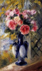 Pierre-Auguste Renoir - Roses In a Blue Vase