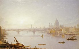 George Fennel Robson - Southwark Bridge and St. Paul's Cathedral