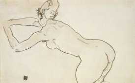 Egon Schiele - Female Nude Kneeling