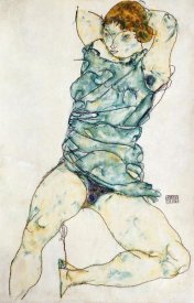 Egon Schiele - Reclining Girl