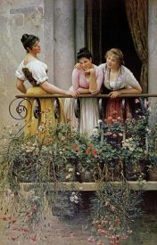 Eugene Von Blaas - The Balcony