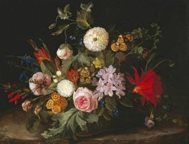 Laura Margarethen Wittusen - A Basket With Flowers