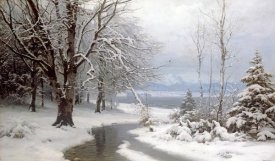 Anders Anderson-Lundby - A Wooded Winter Landscape
