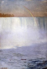 Albert Bierstadt - Waterfall and Rainbow, Niagara