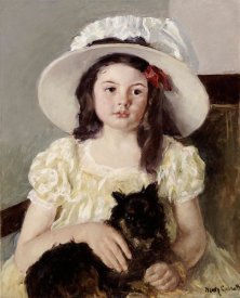 Mary Cassatt - Francoise Holding a Little Black Dog