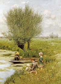 Emile Claus - By The Riverside