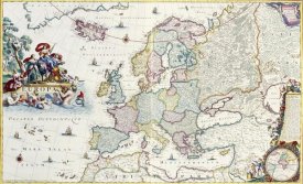 Cornelis Danckerts - Map of Europe