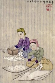 Kim Junkeun - Preparing Cotton For Weaving