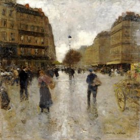 Luigi Loir - Parisian Street Scene
