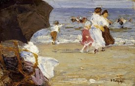 Edward Henry Potthast - The Beach Umbrella