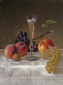 Milne Ramsay - Still Life With Glass of Champagne