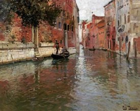 Frits Thaulow - A Venetian Backwater