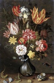 Balthasar van der Ast - Tulips, Carnations, An Iris