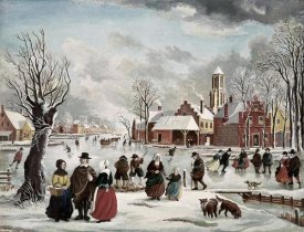 J. van der Bowlen - Winter Life In Holland