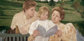 Mary Cassatt - Family Group Reading