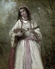 Jean-Baptiste-Camille Corot - Gypsy Girl With Mandolin